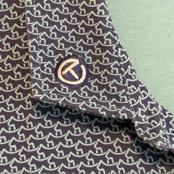 Scotty Cameron x Peter Millar Golf Polo Large Circle T Logo Dog All Over Print - - Picture 6 of 16